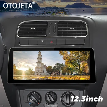 12.3inch Android 13 Qled екран кола видео плейър 2Din радио стерео за VW POLO 5 2008 - 2020 GPS мултимедия Carplay главата единица