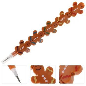10 бр. Gingerbread Man молив за подреждане на моливи Коледна пластмасова точка за подреждане
