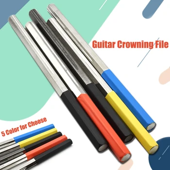 Guitar Fret Crowning Dressing Files with 3 Size Edges Professional Luthier Polish Tools Stringed Instrument Guitar Part