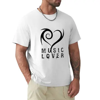 Tribal Music Lover / Черно и бяло - от Iona Art Digital T-Shirt бързосъхнеща тениска котка ризи мъжки тениски пакет