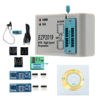 2019 EZP2019+ Високоскоростен USB SPI програмист EEPROM minipro адаптер с 15 адаптер