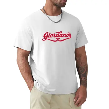 Giordano's Pizza T-Shirt бързо съхнещи реколта черни тениски за мъже