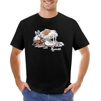 MorbidiTea - Мента с тениска Скункс череп персонализирана тениска Възвишена тениска Тениска късо мъжко облекло