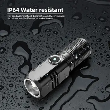Mini Portable 4 CORE P50 LED USB акумулаторни 3 светлинни режима Използва 18650 батерия запалка военни фенерче