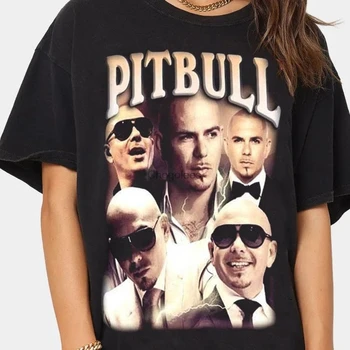 Pitbull риза хип-хоп риза реколта 90s рап реколта питбул риза Armando Cristian Pérez риза Pitbull любителите подарък за