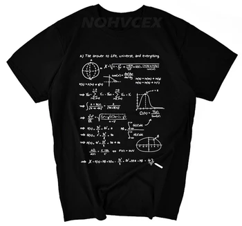 Отговор на живота Вселената и всичко останало Математика Забавно Печат Оригинален дизайн Мода Ежедневна памучна тениска Тениска TEE-in тениски от