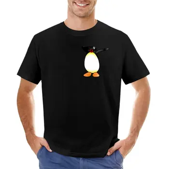 Ядосан Pingu dabbing пингвин потупване сладък смешно Официална тениска Merch спортен фен тениски Къс ръкав тениска