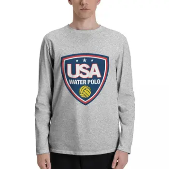 USA водна топка тениски с дълъг ръкав сладки дрехи момчета тениски мъжки графични тениски смешно