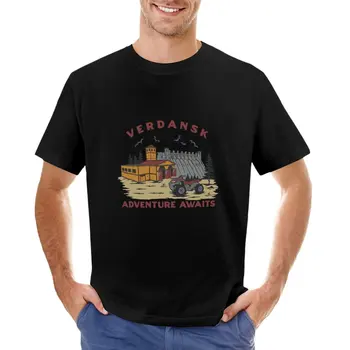 Верданск туризъм търговски тениски тениски мъж аниме дрехи Къса тениска черни тениски за мъже