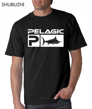 Пелагичен риболов водна тениска черен размер S 3Xl памучна тениска мъже лятна мода тениска евро размер