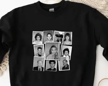Реколта черно и бяло CLUELESS филм характер кастинг Polaroids филм 90-те унисекс тениски суитчър качулка
