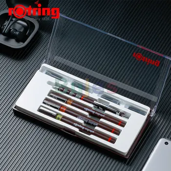 Rotring Isograph Technical Drawing Pens Set, Износоустойчив, твърд хромиран тънък връх позволява изящна детайлна работа