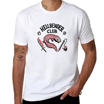 New Hellbender club амфибия дизайн тениска Къса тениска корейска мода ризи графични тениски мъжки големи и високи тениски