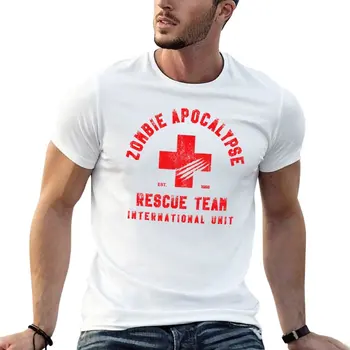 Зомби апокалипсис спасителен екип тениска животински принт риза за момчета смешни тениски момчета животински принт риза дизайнер тениска мъже