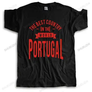 Лятна мъжка висококачествена тениска Марка облекло Най-добрата страна в света Португалия смешна тениска за мъже улично облекло тениска