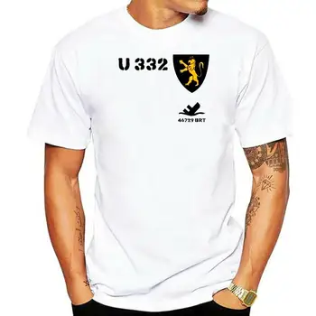 Hot Sell 2022 Мода U-Boot U 332 Немски флот Wh WK 2 Герб значка - T Shirt O-Neck T Shirt