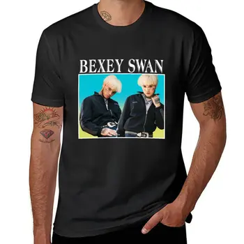 Нова тениска Bexey Swan Gradient спортен фен тениски момчета тениски обикновен тениски мъжки тениски