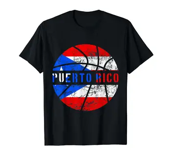 100% памук Пуерто Рико флаг баскетбол Пуерто Рико отбор фенове любовник тениска МЪЖЕ ЖЕНИ УНИСЕКС Т Ризи размер S-6XL