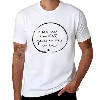 Нов мир в света Тениска извънгабаритни тениска празни тениски графики тениска мъжки бели тениски