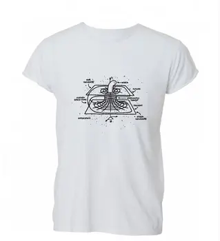 2019 Лятна мода Гореща продажба Мъжка тениска Червейна дупка Експлинация Карикатура Физика Вселена Geek T Shirt