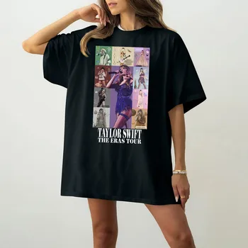 Summer Casual Taylor Print T-Shirt For Men Women T-Shirt Gift For Fans Music Concert Short Sleeve Swift Unisex Streetwear Top