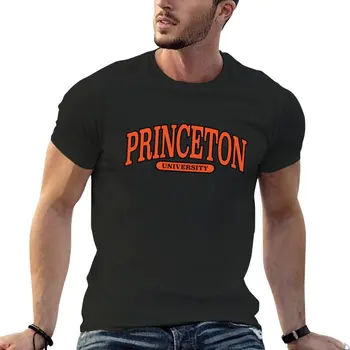 princeton - серифен шрифт извита тениска аниме летни върхове плюс размер тениски мъжки памучни тениски