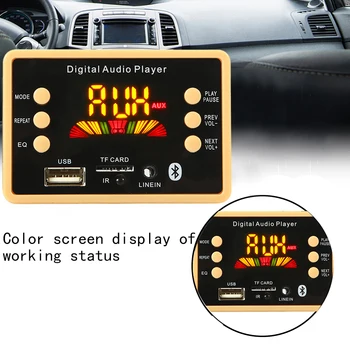 цветен екран Безжичен Bluetooth 5.0 MP3 WMA декодер борда аудио модул USB TF кола FM аудио радио аксесоари за кола