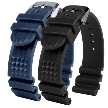 Силиконова каишка за часовник Sport Diving Rubber по-дълга мъжка гривна за китка Аксесоари за Seiko Citizen каишка за часовници Casio 20m 22mm