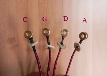 Фини изправени контрабасови струни (3/4-4/4) 1 Пълен комплект QY-006 E, A, D, G
