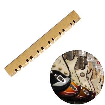 Slotted китара месинг гайка нагоре-седло реколта модерна електрическа китара 12 струнни предварително вместени гайка резервни части 69HD